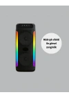 RGB Işıklı Çift Hoparlörlü Taşınabilir Bluetooth Speaker ve Mikrofon