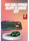 RGB Işıklı Gaming Oyuncu Klavye Q Klavye Mouse Hediyeli