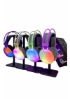RGB Işıklı Yüksek Ses Kaliteli Kablosuz Kulak Üstü Bluetooth Kulaklık
