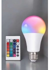 RGB Led Lamba Led Işık Ampul Renk Değiştirebilen 100 Watt