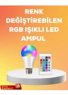 RGB Uzaktan Kumandalı LED Ampul 16 Renk A Kalite 2025 Model Orijinal