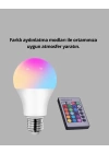 RGB Uzaktan Kumandalı LED Ampul 16 Renk Dekoratif Aydınlatma