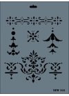 Rich New Seri N-103 Stencil 35x25 cm