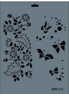 Rich New Seri N-117 Stencil 35x25 cm