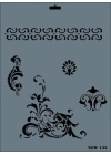 Rich New Seri N-132 Stencil 35x25 cm