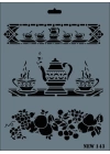 Rich New Seri N-143 Stencil 35x25 cm