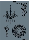 Rich New Seri N-147 Stencil 35x25 cm