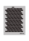 Rich New Seri N-160 Stencil 35x25 cm