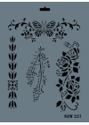 Rich New Seri N-227 Stencil 35x25 cm