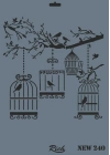 Rich New Seri N-240 Stencil 35x25 cm