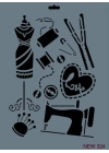 Rich New Seri N-324 Stencil 35x25 cm