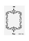 Rich New Seri N-342 Stencil 35x25 cm