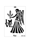 Rich New Seri N-392 Stencil 35x25 cm