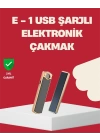 Rüzgar Geçirmez Elektronik Çakmak – Modern Tasarım, Metal Gövde