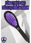 Saç Düzleştirici Fön Tarak Elektrikli Sıkı Dişli Tarak