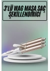 Saç Şekillendirici Wag Maşa Üçlü Yüksek Isı Ayarlı Seramik Kaplama
