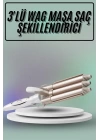 Saç Şekillendirici Wag Maşa Üçlü Yüksek Isı Ayarlı Seramik Kaplama