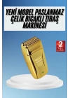 Sakal Kesme Tıraş Makinesi Paslanmaz Çelik Gold Şarjlı