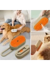 Saplı Su Püskürtmeli Kedi Köpek Fırçası Masaj Etkili Tüy Toplama Tarağı