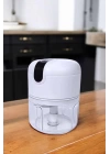 Şarjlı Mini El Rondosu Doğrayıcı Taşınabilir 250 ml Çelik Bıçaklı