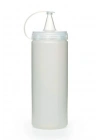 Şeffaf Kapaklı Sızdırmaz Yağlık Sosluk Şişesi Plastik Yağdanlık 400 ml AP-9028