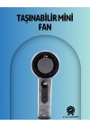 Şeffaf Kasa El Fanı | 5V 2A | 100 Kademeli Hava Akışı | Type-C Girişli