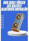 Şeffaf Mecha Taşınabilir Bluetooth Hoparlör Kablosuz Yüksek Ses Kaliteli