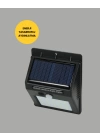 Sensörlü 20 LED Solar Duvar Lambası 3 Metre Algılama Mesafesi