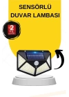 SENSÖRLÜ GÜNEŞ ENERJİLİ DUVAR LAMBASI
