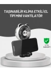 Sessiz Çalışan USB Şarjlı Masaüstü Mini Vantilatör