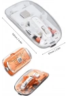 Sessiz Tıklama Çift Modlu Bluetooth Ve Alıcı Şeffaf Mouse Fare