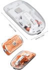 Sessiz Tıklama Çift Modlu Bluetooth Ve Alıcı Şeffaf Mouse Fare