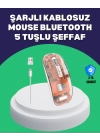 Sessiz ve Ergonomik Kablosuz Fare - 30 Gün Kullanım, 2 Modlu Bağlantı