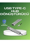 Seyahat Dostu 8‑in‑1 Hub – Şarj & Veri & Video & Ağ için Eksiksiz Çözüm