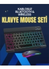 Şık ve Sessiz Tasarımlı Işıklı Klavye Mouse Seti – Şarjlı, Wireless
