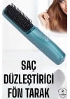 Sıkı Dişli Taşınabilir İyon Özelliği Seyahat Tipi Saç Düzleştirici Fön Tarak