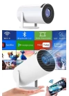 Sinema Projektörü Android HDMI USB WİFİ Ses Çıkışlı Ayaklı Projeksiyon Taşınabilir