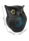 Siyah Bluetooth Hoporlör Baykuş Speaker Bluetooth 5.0 Bağlantılı