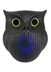 Siyah Bluetooth Hoporlör Baykuş Speaker Bluetooth 5.0 Bağlantılı