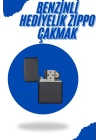 Siyah Kutulu Metal Çakmak Benzinli Hediyelik Eşya