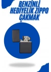 Siyah Kutulu Metal Çakmak Benzinli Hediyelik Eşya