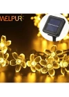 Solar 30 Ledli Çiçekli Günışığı Bahçe Aydınlatma Dekorasyon Güneş Enerjili