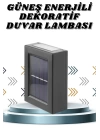 Solar Lamba Dekoratif Aplik Su Geçirmez Led Işıklı Duvar Lambası