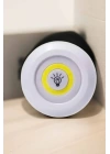 Spot Lamba Led Işık 3lü Uzaktan Kumandalı Pilli Yapışkanlı Kablosuz