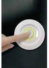Spot Lamba Led Işık 3lü Uzaktan Kumandalı Pilli Yapışkanlı Kablosuz