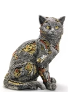 Steampunk Polyester Kedi Figürü Alk2455