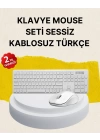 Tam Boy Kablosuz Klavye Mouse Seti - Gelişmiş Bağlantı ve Sessiz Performans