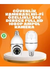 Tam Karanlıkta Görüntüleme Sağlayan 1080P Ampul Güvenlik Kamerası