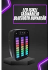 Taşınabilir 6.5 inç LED Bluetooth Kareoke Hoparlör RGB Işıklı Radyolu