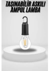 Taşınabilir Askılı Ampul Kamp Lambası Askılı Type-C Şarjlı Bahçe Lambası